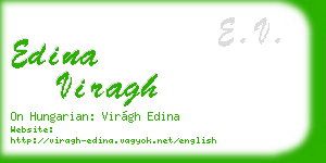 edina viragh business card